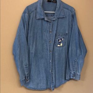 Disney Mickey Unlimited embroidered denim shirt